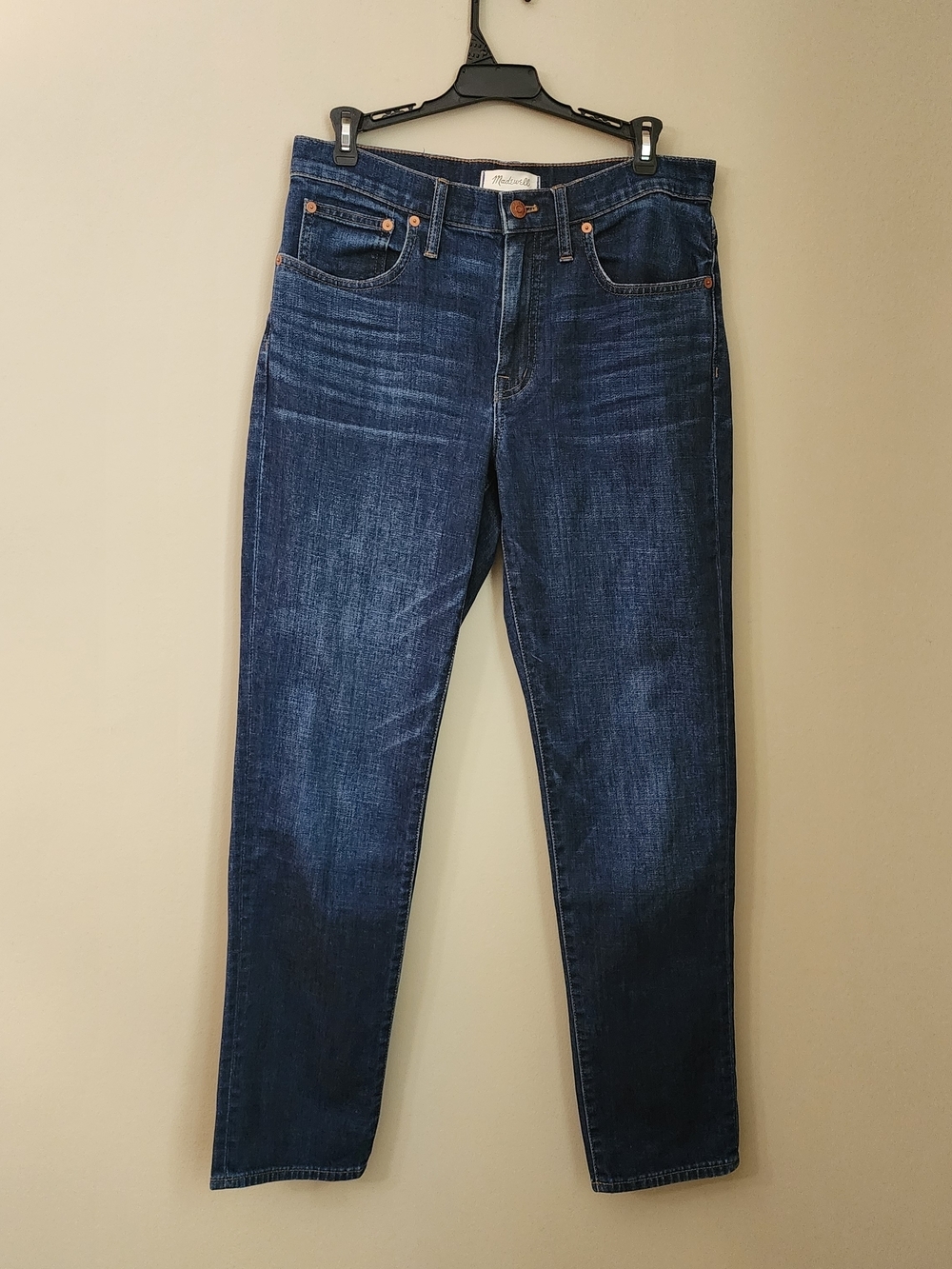 Madewell  Slim Boy Jeans Leg Jeans in Dark Blue Wash Women Size 27